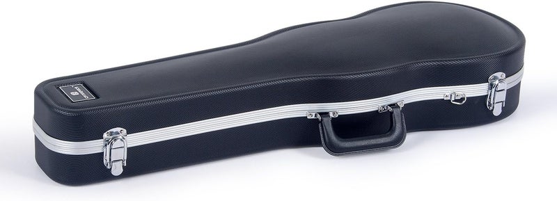 Crossrock CRA860SVFBK ABS Molded Shaped Violin Case-Backpack Style in Black - Image 2