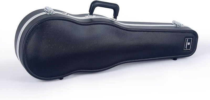 Crossrock CRA860SVFBK ABS Molded Shaped Violin Case-Backpack Style in Black - Image 3