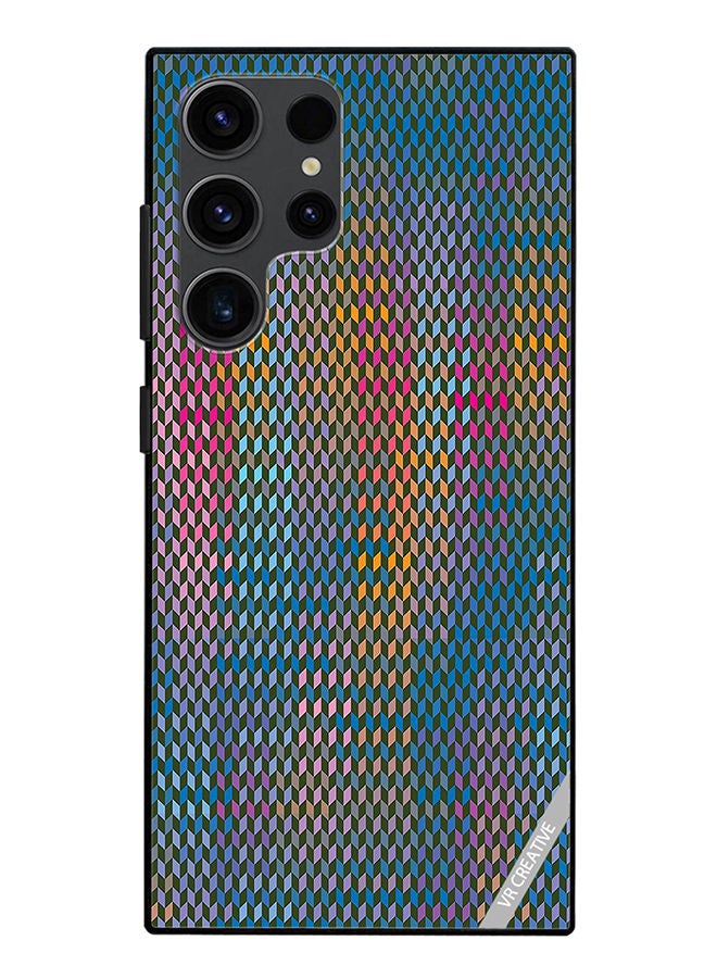 VR CREATIVE Protective Case Cover For Samsung Galaxy S23 Ultra 5G Abstract Design Multicolour - Image 1