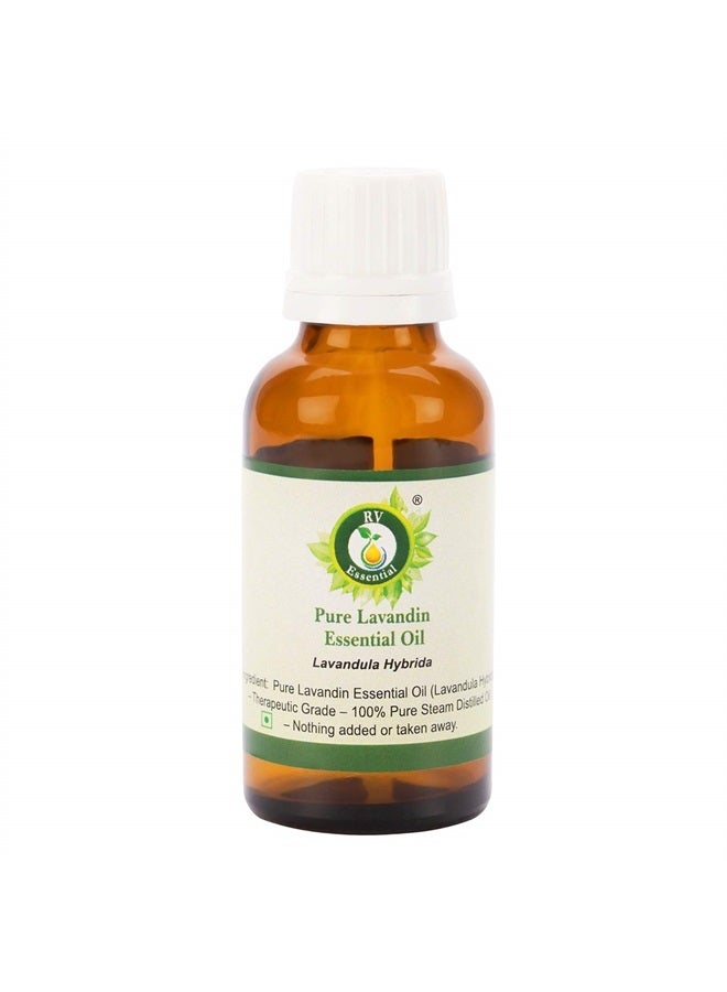 Lavandin Essential Oil | Lavandula Hybrida | Lavandin Oil | Pure Lavandin Oil | 100% Pure Natural | Steam Distilled | Therapeutic Grade | 30ml | 1.01oz by R V Essential