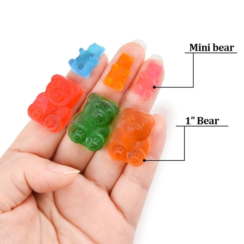 CAKETIME Gummy Bear Molds Candy Molds - 1 Inch Gummy Molds Bear Large Chocolate Molds Silicone 4 Pack LFGB Pinch Test Approved Best Food Grade Silicone - Image 5