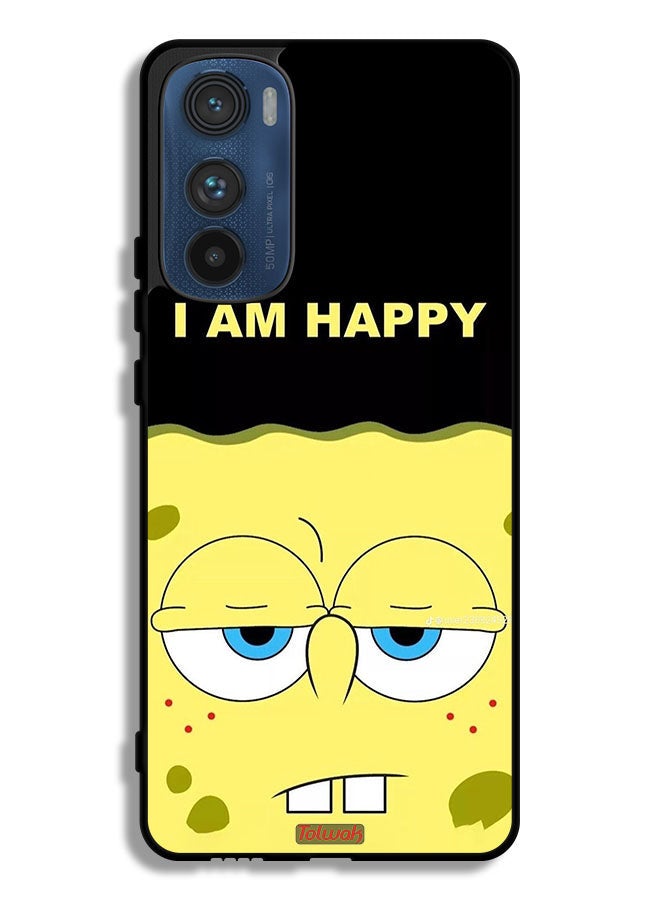 Tolwak Motorola Edge 30 Protective Case Cover I Am Happy - Image 1