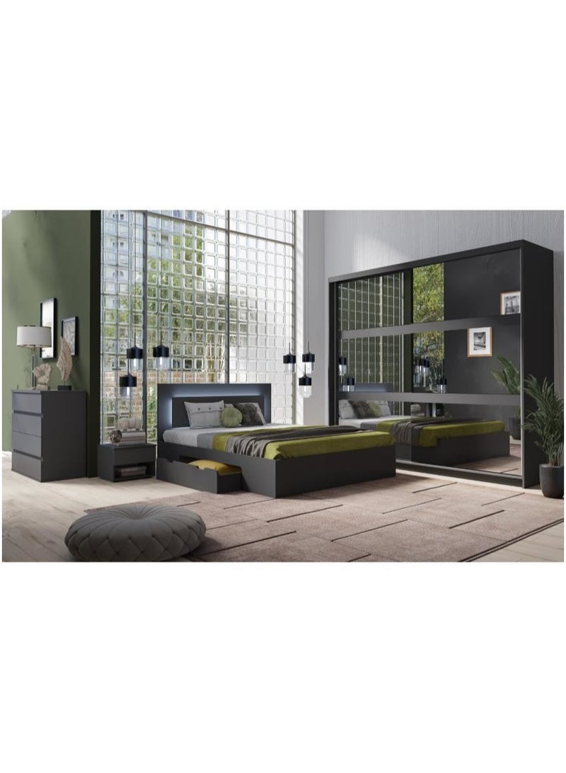 Mardod Saudi Bedroom With Wardrobe Made of Thai MDF Wood MS_BR_0011