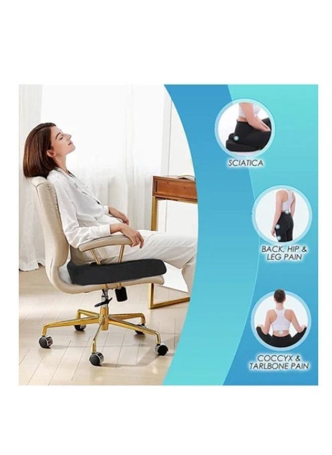 Best Choice Memory foam seat cushion for comfortable driving, perfect for office, gaming chair seat velvet black  - Image 3