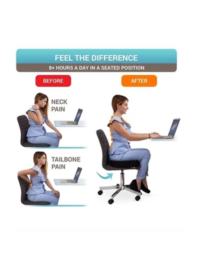 Best Choice Memory foam seat cushion for comfortable driving, perfect for office, gaming chair seat velvet black  - Image 2