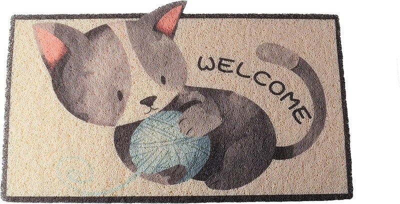 Home Concept Anti Slip Silk Circle Door Mat 75 * 45 CM - Image 2