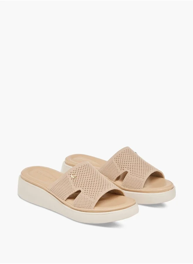Le Confort Women Cutout Detail Slip-On Flatform Sandals