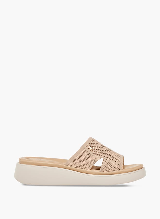 Le Confort Women Cutout Detail Slip-On Flatform Sandals - Image 1