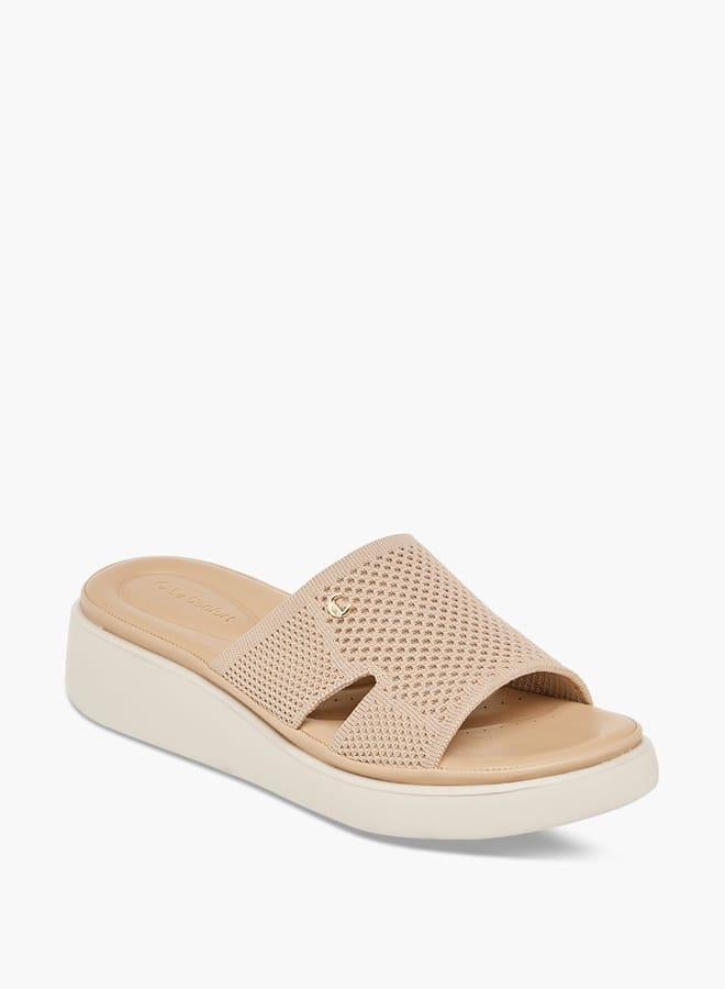 Le Confort Women Cutout Detail Slip-On Flatform Sandals - Image 1