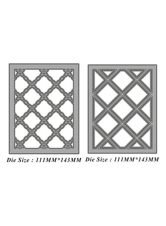 Ammsochy Cutting Dies 3D Background Frame Metal Stencils Scrapbooking Tools DIY Craft Carbon Steel Embossing Template for Paper Card Making Album Arts Supplies (Diamond Set) - Image 5