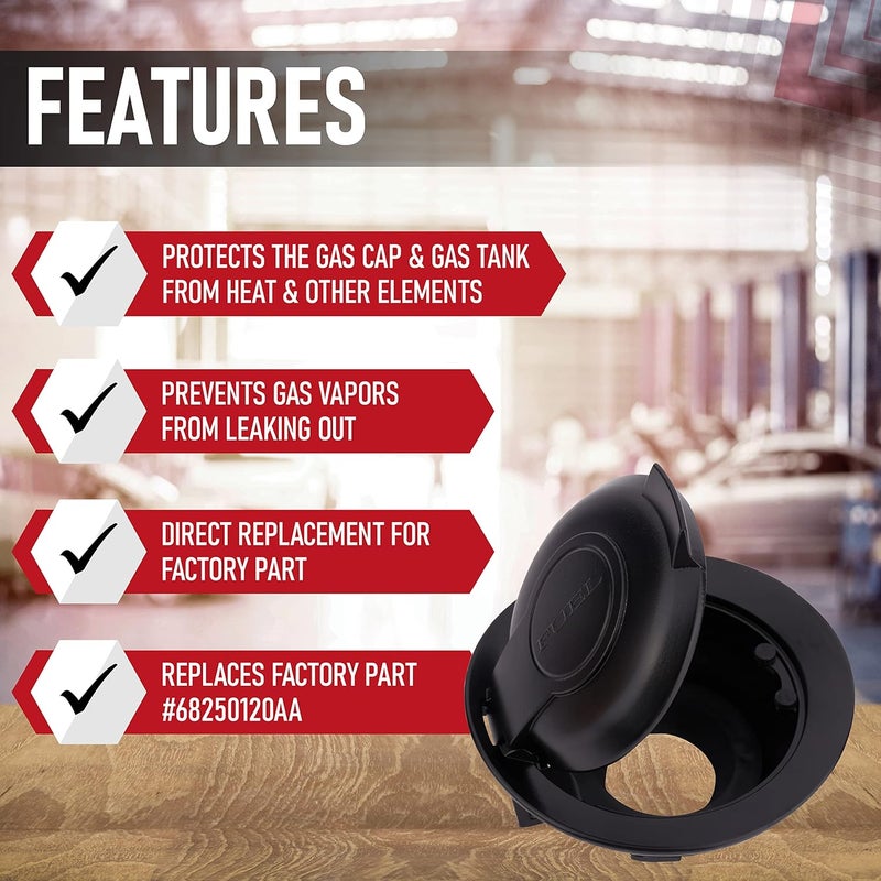 AA Ignition Replacement Fuel Gas Door Vapor Cap for Dodge Challenger (2008-2020) - Image 2