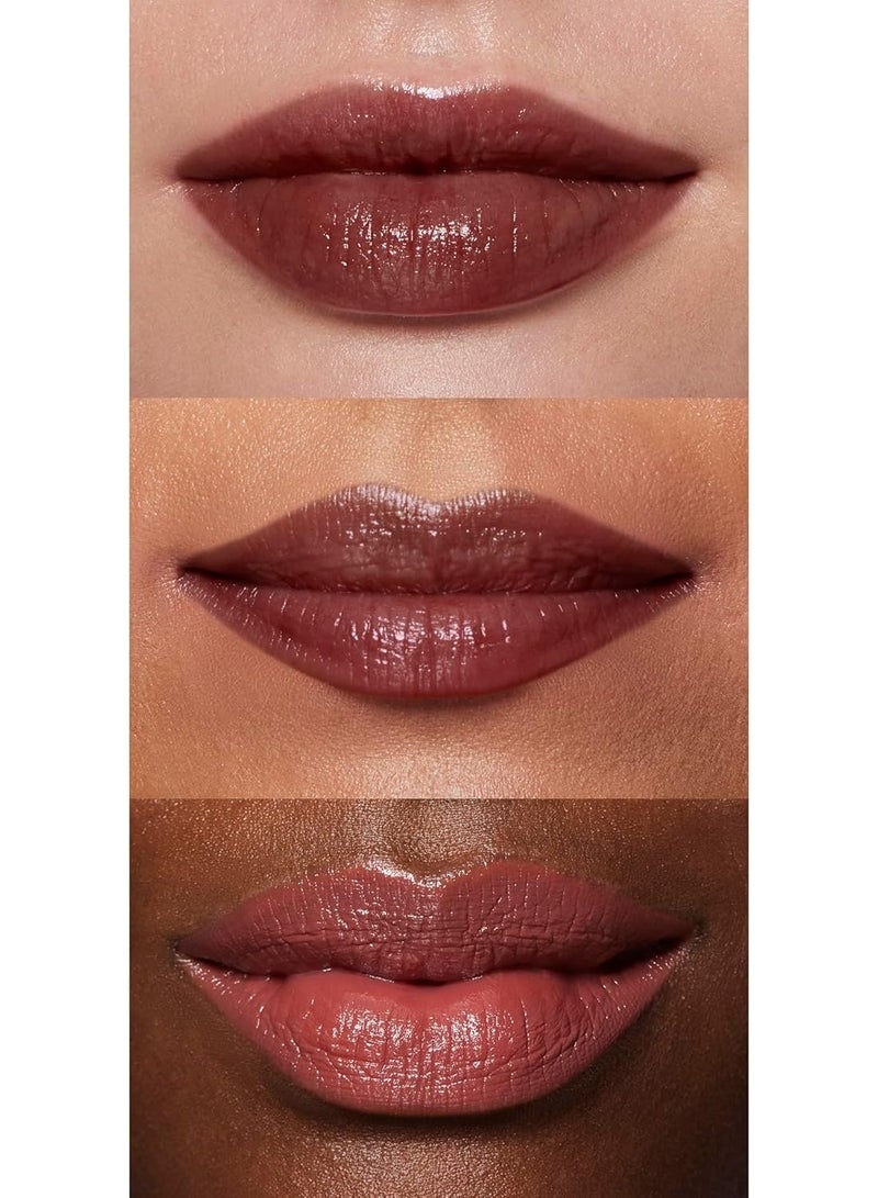 إلف أحمر شفاه ساتان من إلف أو فيس، غني بالأصباغ، مغذي ويدوم طويلاً، كريمي، معزز بزيت الجوجوبا، نباتي ولم يُختبر على الحيوانات، درايف - Image 3