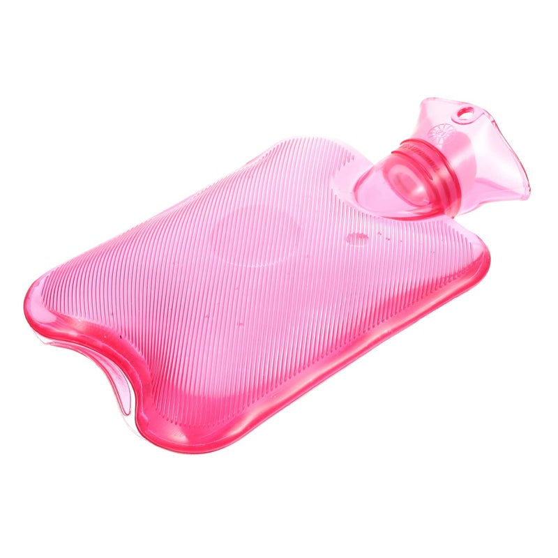 Soft Pink Hot Water Bag for Muscle Pain Joint Relief and Menstrual Cramps Hand Warmer - Image 2