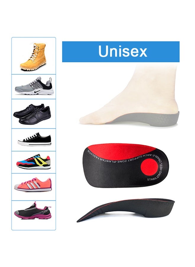 Generic - High Arch Supports Orthotic Insoles Support Pain Relief Orthotics Flat Feet Over-Pronation Heel Spur Pain Relief Shoe Inserts for Walking Running Sport - Image 1