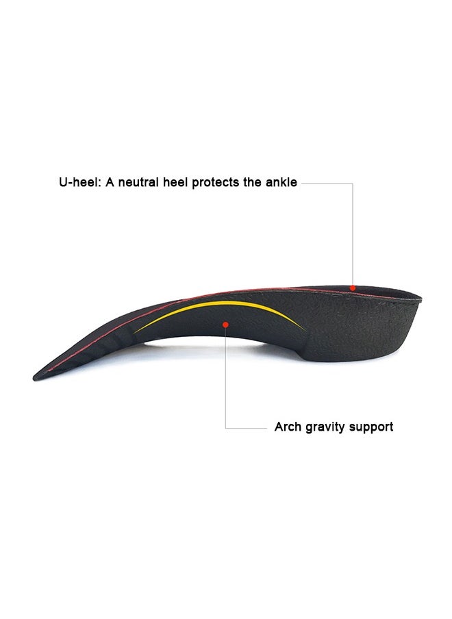 Generic - High Arch Supports Orthotic Insoles Support Pain Relief Orthotics Flat Feet Over-Pronation Heel Spur Pain Relief Shoe Inserts for Walking Running Sport - Image 1