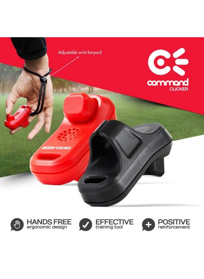إيزي دوج أداة تدريب الكلاب المريحة EzyDog Command Clicker مع حزام معصم - نظام تركيب عالمي بدون استخدام اليدين للأصابع، تدرب بشكل فعال وإنساني مع تعزيز إيجابي (أسود) - Image 5