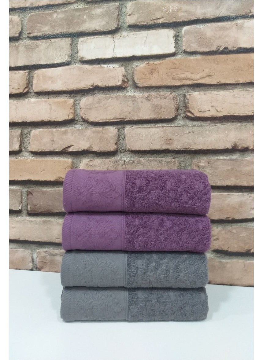 Heritage 4-Pack Towels Grey-Plum - pzsku/Z703FEB8482D9DA7DA34BZ/45/_/1739962209/0890bd3a-8237-4221-937c-3b6cf9483282