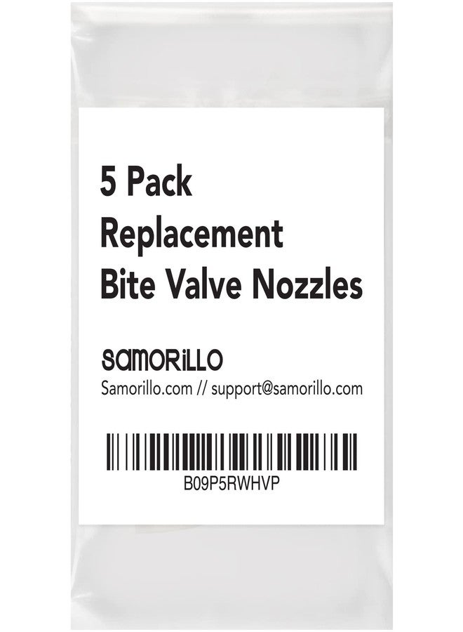 Samorillo 5-Pack Replacement Bite Valve Nozzles Compatible with Osprey, Nathan & Hydrapak Hydration Reservoirs - BPA-Free, Phthalate-Free, Lead-Free Silicone Sheaths - Image 5