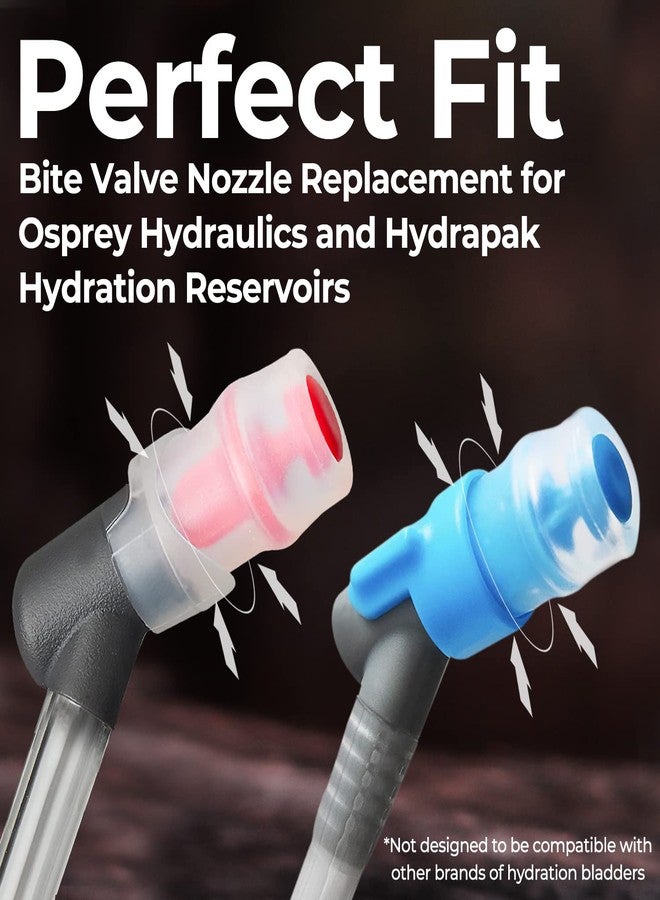 Samorillo 5-Pack Replacement Bite Valve Nozzles Compatible with Osprey, Nathan & Hydrapak Hydration Reservoirs - BPA-Free, Phthalate-Free, Lead-Free Silicone Sheaths - Image 2