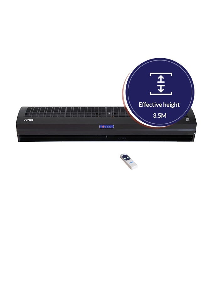 Arrow - Air Curtain 120cm with Remote Control, 210W | Low Energy Consumption  | 13 Fan Speed  | Quit Design | Strong Air Flow | Black Color | Model Name: RO-120CARC-B - Image 1