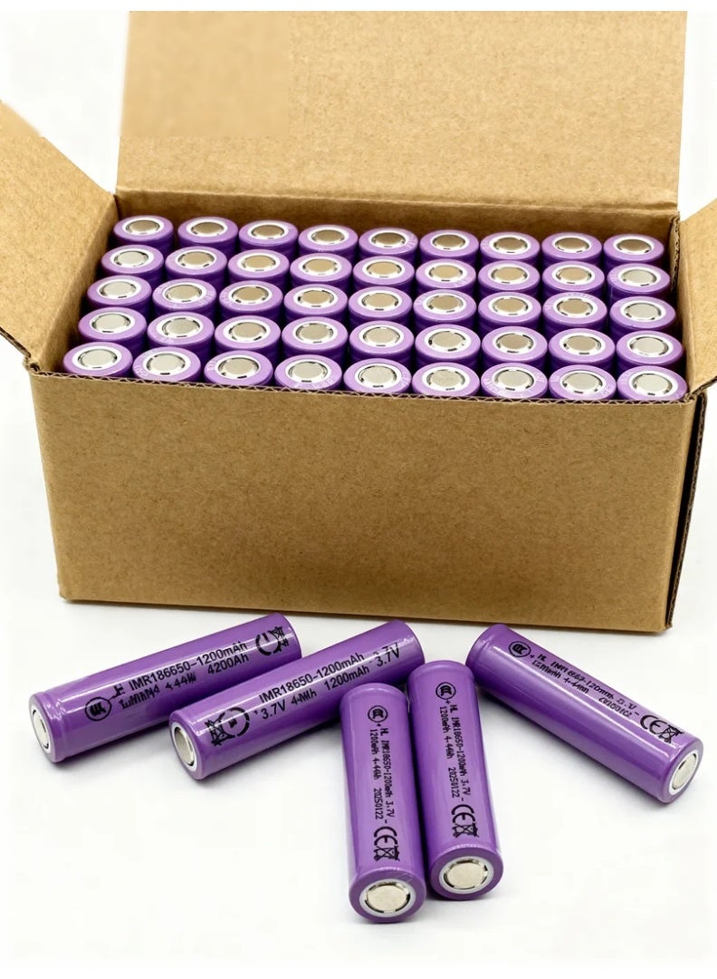 robotgcc 20 Pack 18650 Li-ion Battery 3.7 V 1200 mAh Flat Top | Reliable Power for STEM Education & Team Projects - Image 4