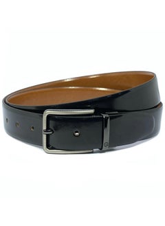 Classic Milano Classic Milano Genuine Leather Reversible Belt for Men | Black & Tan Formal Belt for Business or Office Wear | Men's Leather Belt  - Image 1