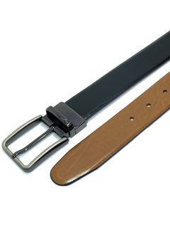 Classic Milano Classic Milano Genuine Leather Reversible Belt for Men | Black & Tan Formal Belt for Business or Office Wear | Men's Leather Belt  - Image 2