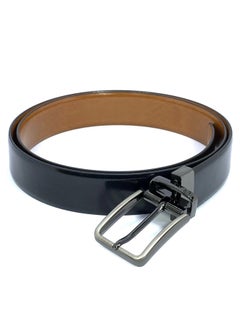 Classic Milano Classic Milano Genuine Leather Reversible Belt for Men | Black & Tan Formal Belt for Business or Office Wear | Men's Leather Belt  - Image 4