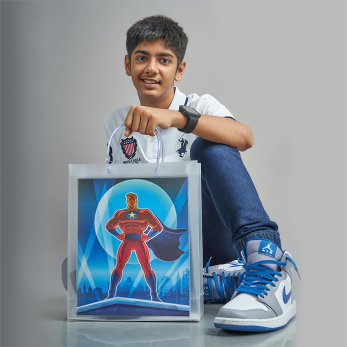 ARTEK Premium Superhero Kids Gift Bags Pack of 5 EcoFriendly Polypropylene Return Gift Bags Sturdy Handle NonTearable Waterproof Ideal for Return Gifts 13 X 35 X 11 Inch - Image 3