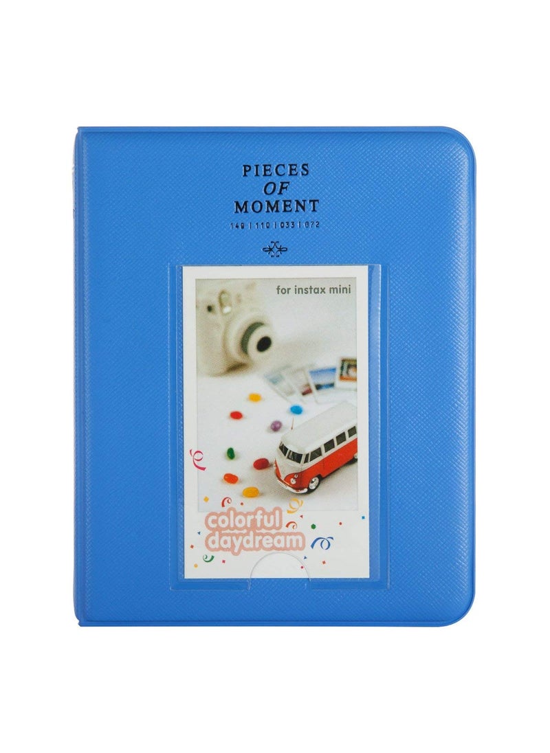 ZIKKON ZIKKON 64 Pockets Photo Album for Fujifilm Instax Mini 12 11 9 8 40 99 Evo Liplay 7S Instant CameraMini Link Printer Polaroid Snap Touch PIC300 Z2300 Mint Zip Instant Camera Printer Cobalt blue  - Image 1