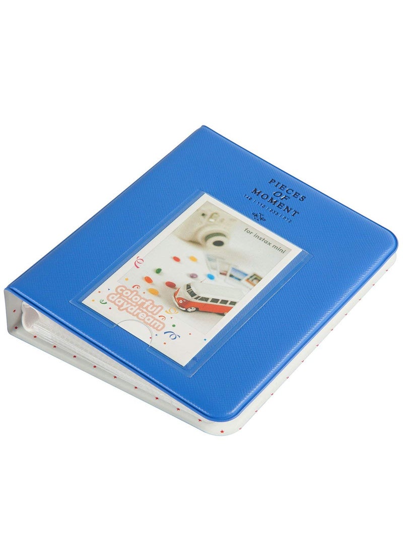 ZIKKON ZIKKON 64 Pockets Photo Album for Fujifilm Instax Mini 12 11 9 8 40 99 Evo Liplay 7S Instant CameraMini Link Printer Polaroid Snap Touch PIC300 Z2300 Mint Zip Instant Camera Printer Cobalt blue  - Image 4
