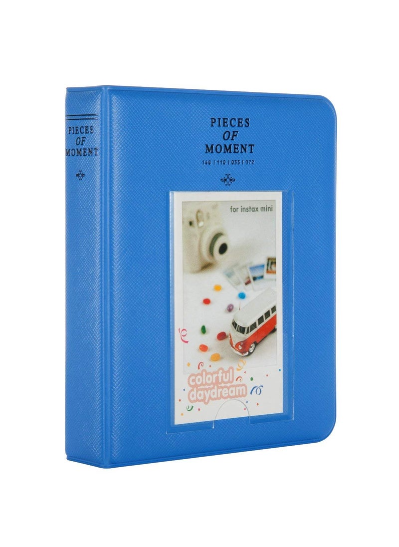 ZIKKON ZIKKON 64 Pockets Photo Album for Fujifilm Instax Mini 12 11 9 8 40 99 Evo Liplay 7S Instant CameraMini Link Printer Polaroid Snap Touch PIC300 Z2300 Mint Zip Instant Camera Printer Cobalt blue  - Image 2