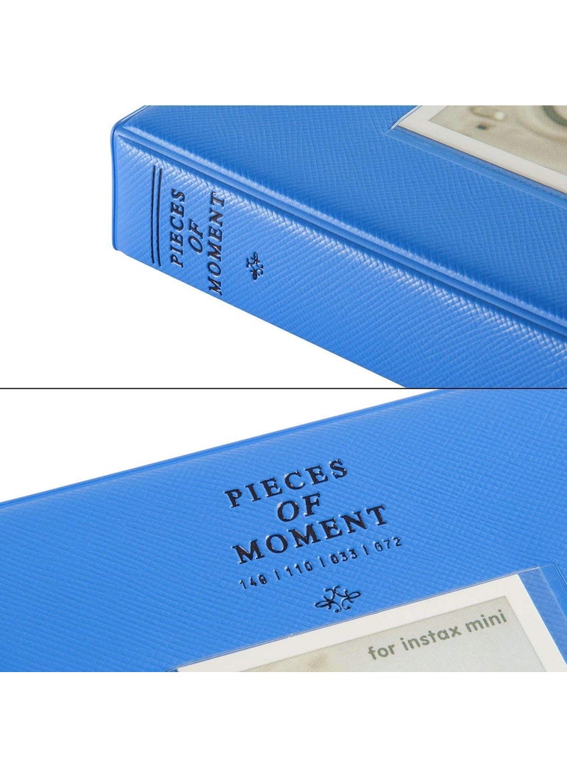 ZIKKON ZIKKON 64 Pockets Photo Album for Fujifilm Instax Mini 12 11 9 8 40 99 Evo Liplay 7S Instant CameraMini Link Printer Polaroid Snap Touch PIC300 Z2300 Mint Zip Instant Camera Printer Cobalt blue  - Image 5