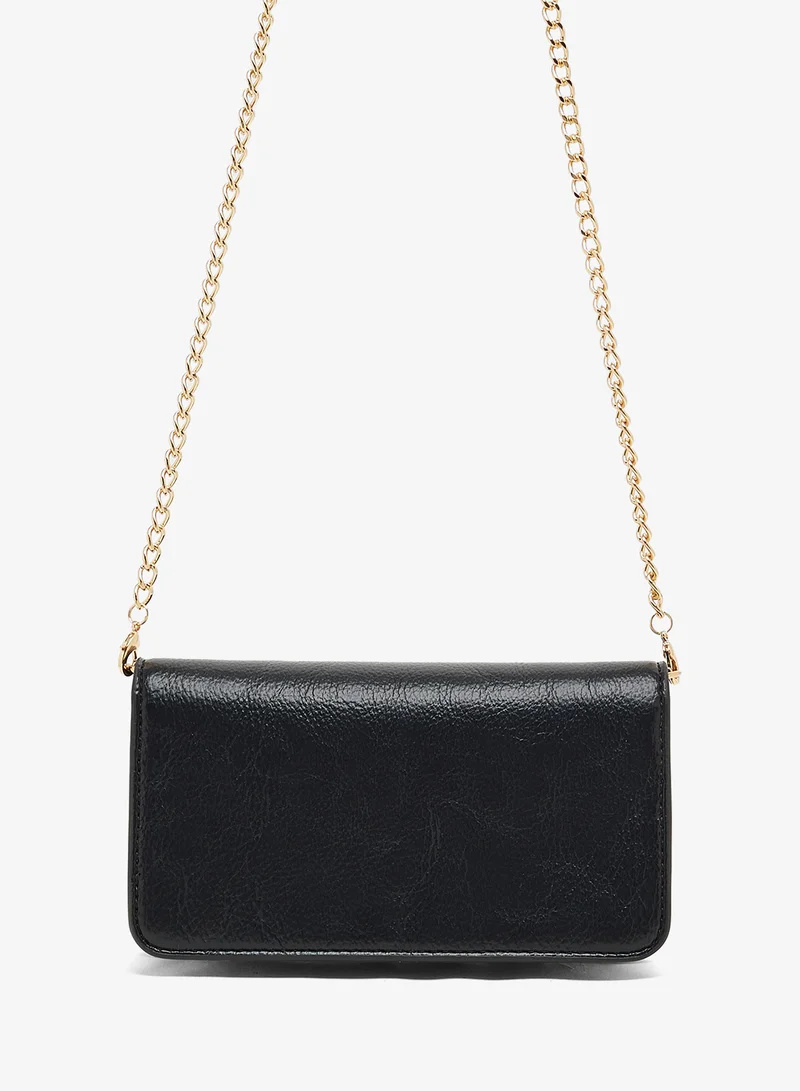 Love Moschino Logo Zip through chain detail crossbody