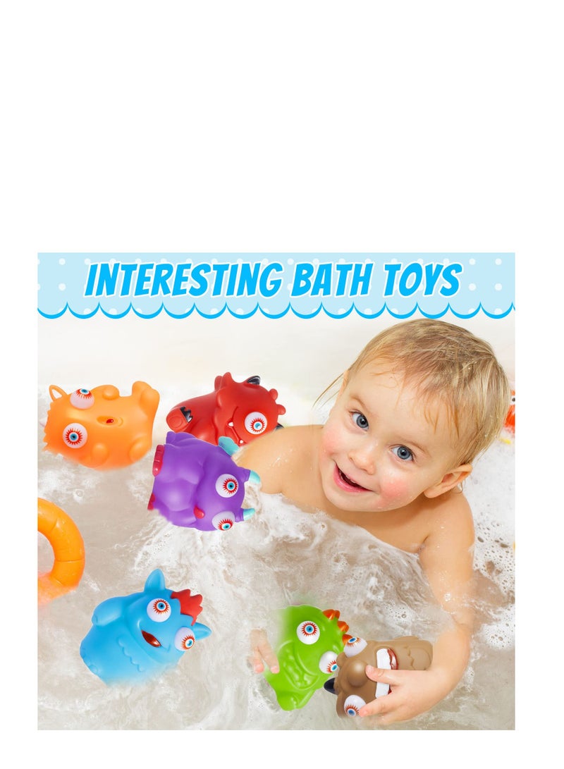 Zikra 6 Pcs Stress Relief Toys, Squeeze Toys with Pop Out Eyes, Fun Squeeze Stress Relief Toys for Kids, Birthday Party Favors for Boys Girls - Image 5