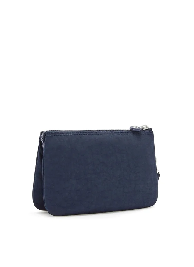 kipling Extra Large Purse (With Wristlet) Unisex Blue Bleu 2 Creativity Xl