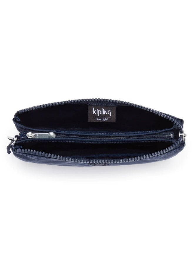 kipling Extra Large Purse (With Wristlet) Unisex Blue Bleu 2 Creativity Xl  - Image 3