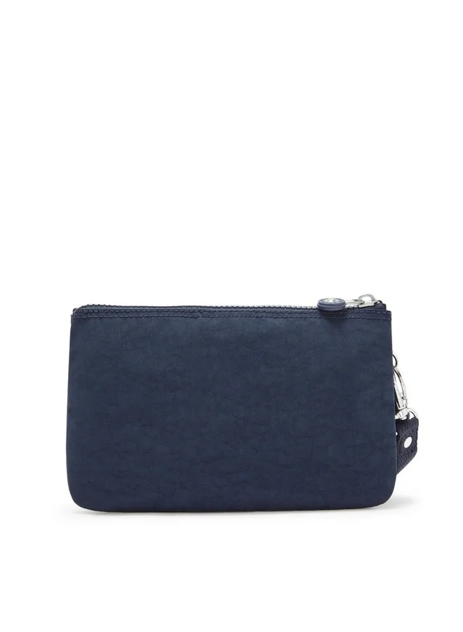 kipling Extra Large Purse (With Wristlet) Unisex Blue Bleu 2 Creativity Xl