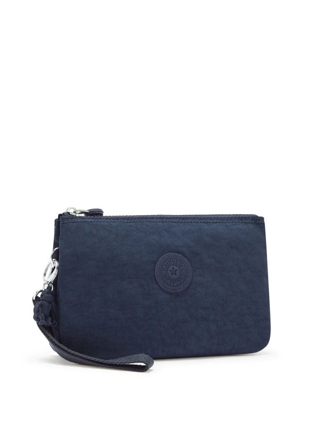kipling Extra Large Purse (With Wristlet) Unisex Blue Bleu 2 Creativity Xl  - Image 4