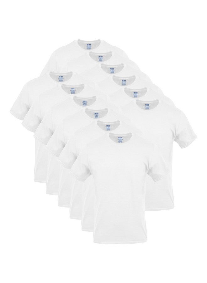 Gildan Men's Crew T-Shirts, Multipack, Style G1100, White (12-Pack) - Image 1