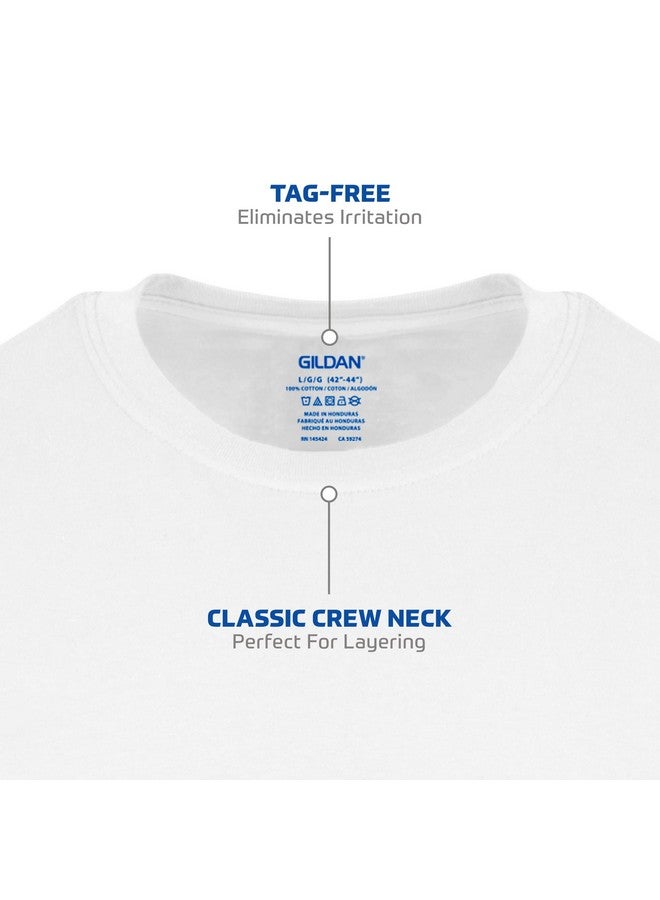 Gildan Men's Crew T-Shirts, Multipack, Style G1100, White (12-Pack) - Image 3