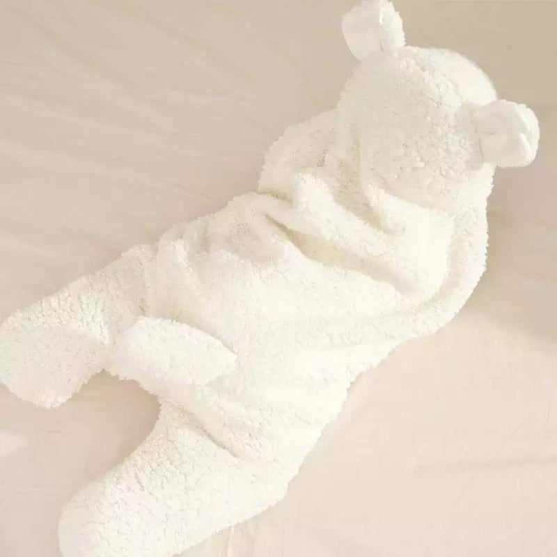 BRANDONN Fleece All Season Hooded Solid Supersoft 3 in 1 Wrapper Sleeping Bag Blanket (Pink and White) -Pack of 2 - Image 4