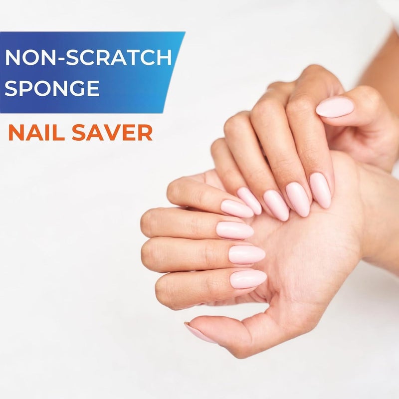 Macromax Non-Scratch Nail Saver Sponge – 4 Pieces Set | Dual Layer Soft Dishwashing Sponges - Image 2