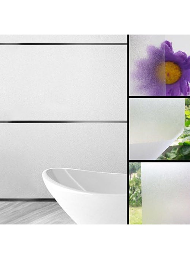 LEFAFA Glass Window Privacy Film - 45 * 300cm Frosted Privacy Glass Window Film, Anti-Static Privacy Window Film, Suitable For Home Bedrooms, Bathrooms, Kitchens And Offices. (Pure Frosted) - Image 1
