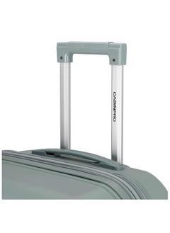 كابينبرو Unisex Expandable PP Fashion Trolley Lightweight Hard Shell Spinner luggage with 360° Degree 4 Twin Wheel and Double Zippers CP003-Green  - Image 3