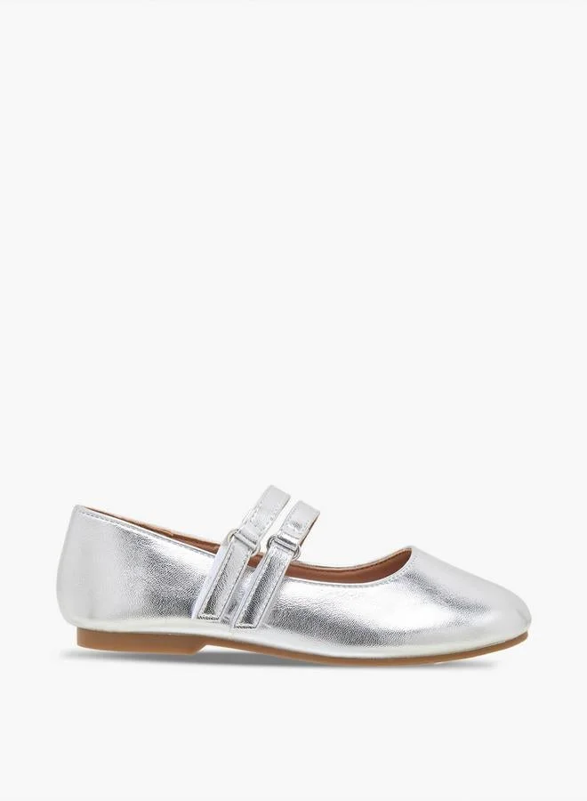 جونيورز Girls Hook & Loop Ballerina Shoes