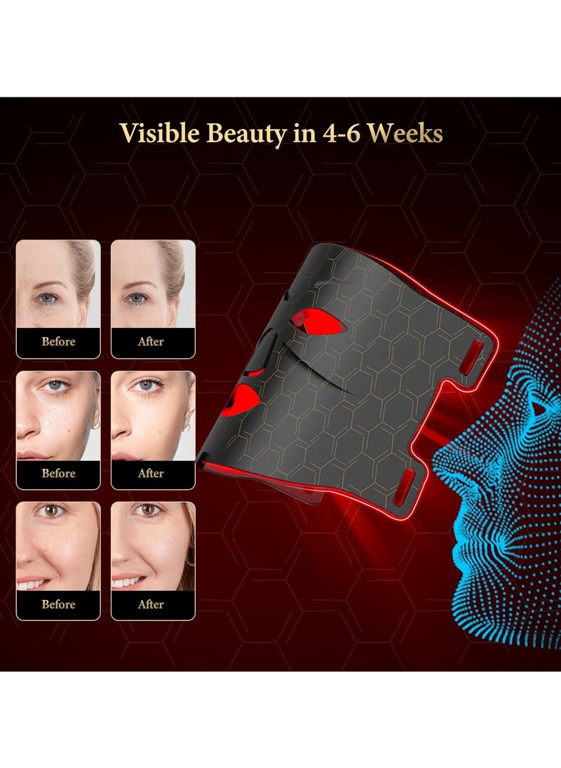 General Facial Red Light Therapy, 7+1 Colour NIR 850nm LED Light Mask Portable Rechargeable, Wireless Red Light Therapy for Home and Travel  - Image 5