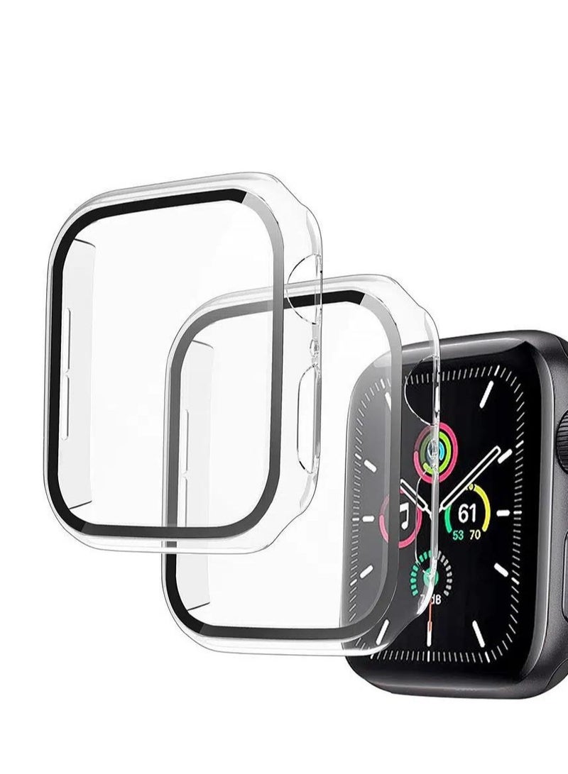 Angmei 3pcs Apple Watch protective case ,TPU Cover Case ,Ultra8 protective case ,44mm Screen Protecto,Full Coverage PC Protective Cover - Image 1