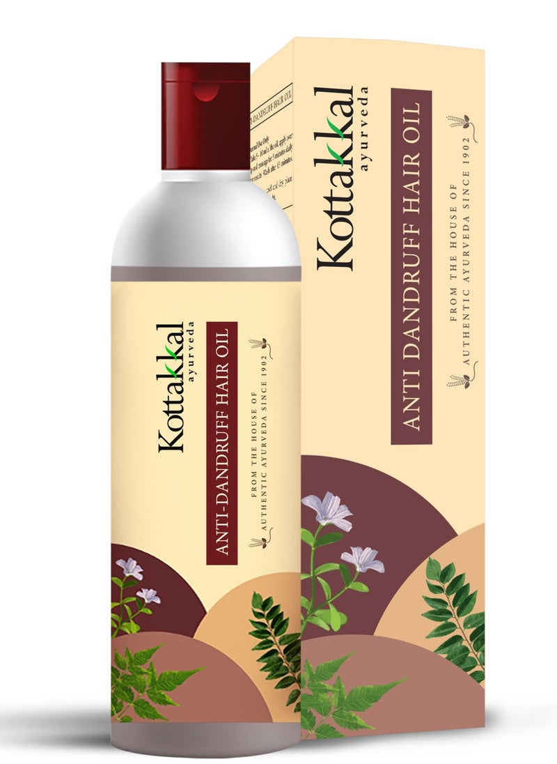 Kottakkal ayurveda Anti-Dandruff Hair Oil, For Healthy, Flake-Free Scalp, Hair Loss Treatment Oil, Promotes Hair Growth, Infused With Herbal Ingredients, 150 ml  - Image 1