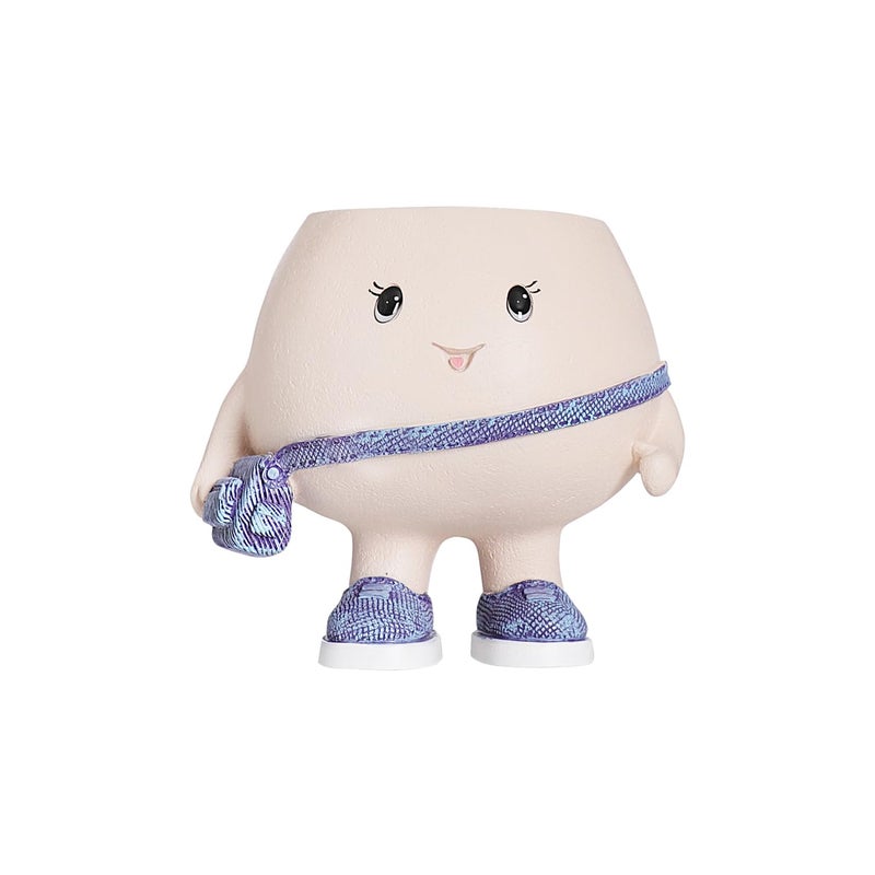 UMESONG Smily Face Planter Pot with Cute Bag Resin Head Planters for String of Pearls Plant Live Unique Succulent Pots with Drainage Hole for Indoor Outdoor Plants Gift IdeaI for Mother Day - Image 2